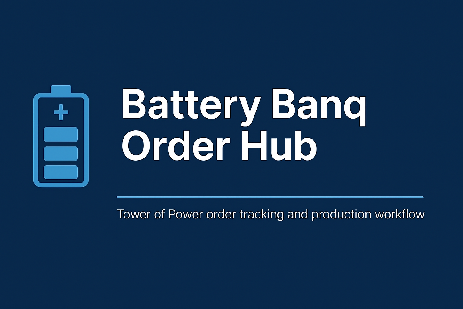 Battery Banq Order Hub preview image